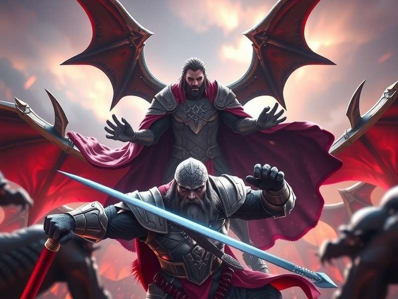 Platinum Guardian Warrior gameplay screenshot showing warrior battling demons